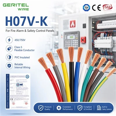 Flexibilný vodič HAR H07V-K Pre európske panelové aplikácie